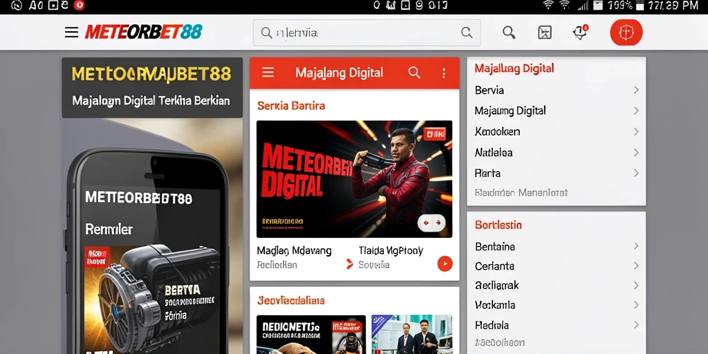 Antarmuka pengguna METEORBET88 yang menarik dan mudah digunakan.