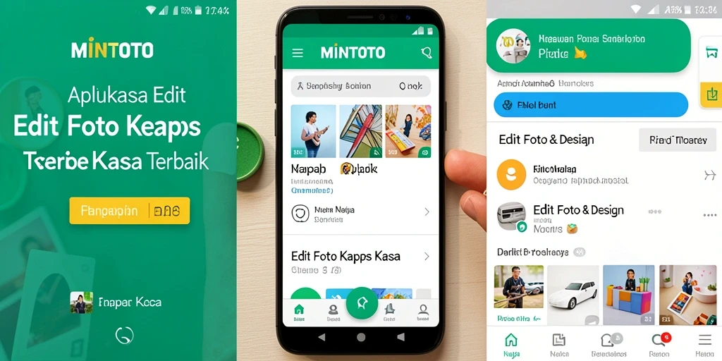 Antarmuka aplikasi MINTOTO untuk Edit Foto Kertas Kaca yang menarik.