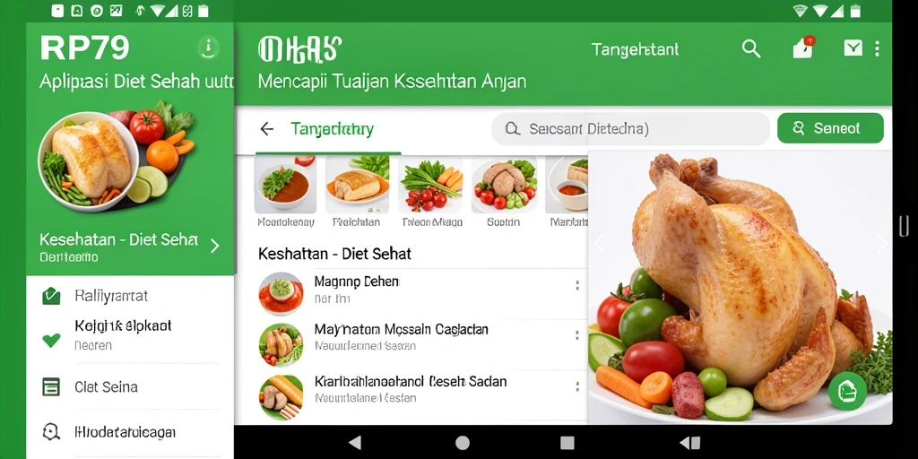 Tampilan antarmuka aplikasi RP79 yang intuitif dan menarik.