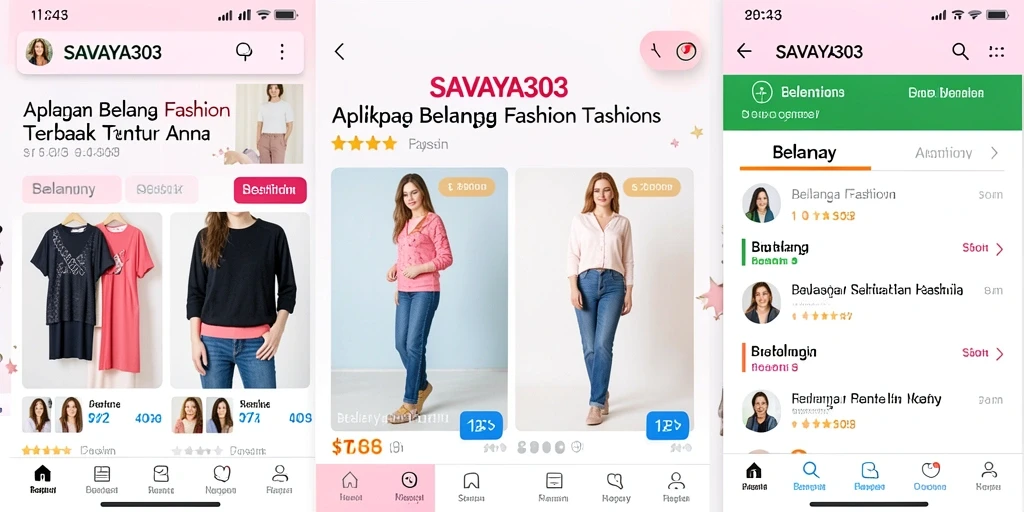 Antarmuka aplikasi SAVAYA303 yang modern dan stylish.