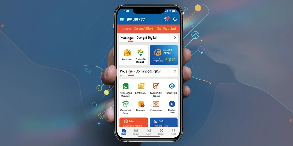 Antarmuka WAJIK777 yang intuitif dan mudah digunakan.