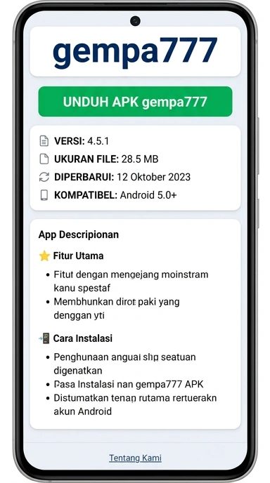 Panduan Unduh dan Instal APK gempa777 untuk Android